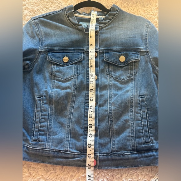 Draper James Blue Denim Jacket with Ruffle Collar & Cuffs. Size S - Picture 8 of 8